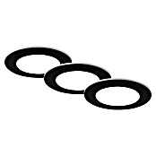 Briloner Led-inbouwspotset (Ø x h: 92 x 45 mm, Zwart, 3 st.) | BAUHAUS