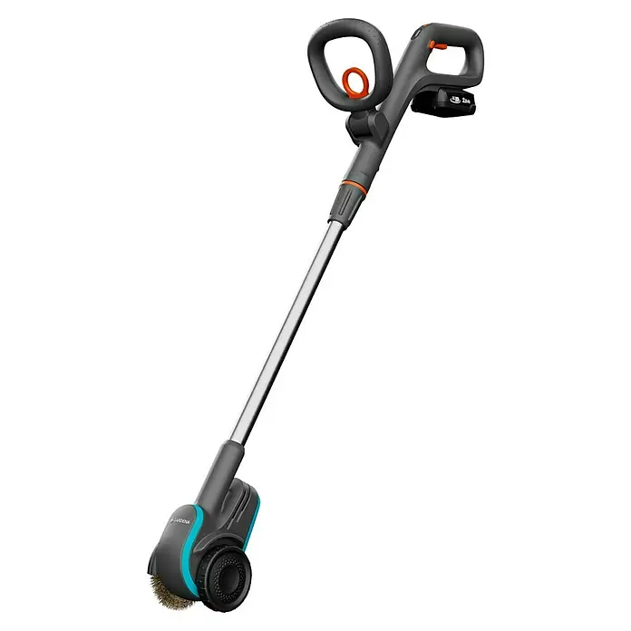 Gardena Power for All 18V Limpiador de juntas de batería EasyWeed 1800/18V - 18 V, 1 batería - El cepillo para juntas sin cable EasyWeed 18V P4A de Gardena es una herramienta práctica para eliminar malas hierbas sin esfuerzo.