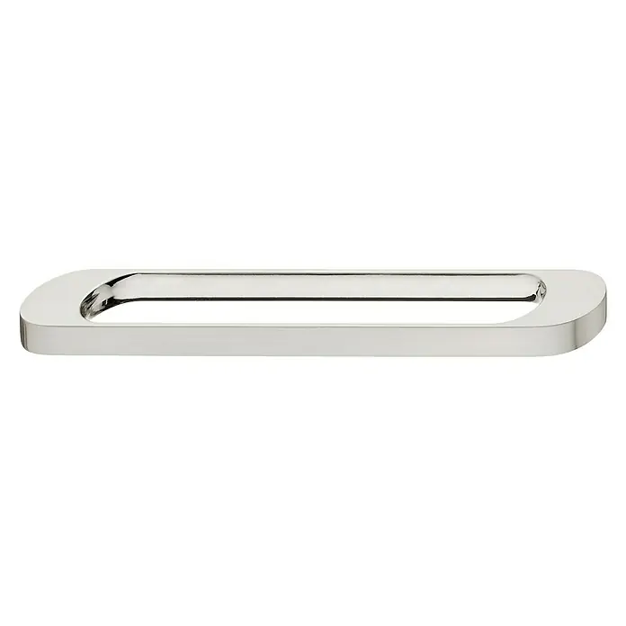 Häfele Tirador para muebles - L x An x Al: 228 x 30 x 40 mm, Niquelado - Elegante tirador cromado para muebles. Ideal para mobiliario moderno, añadiendo un toque de lujo y un detalle con estilo en cada hogar.