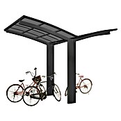 Ximax Portoforte Carport Typ 60 Mini (2,54 x 4,04 m, Einfahrtshöhe: 2,74 m, Schwarz)