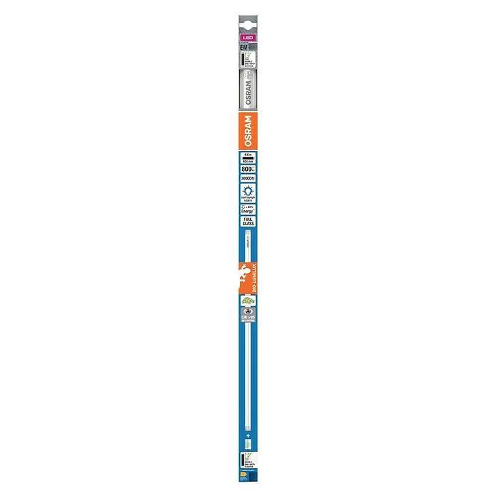 Osram LED-Röhre Biolux - Länge: 60 cm, Tageslichtweiß, 6,6 W, G13 - LED-Leuchtstoffröhre von Osram, EM-geeignet, mit 800 Lumen, langer Lebensdauer und Vollglas-Design für hohe Lichtqualität.