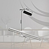 Globo Viseća LED svjetiljka Dentsy  (53 W, Neutralno bijelo, Srebrna, D x Š x V: 1.500 x 90 x 1.200 mm) | BAUHAUS