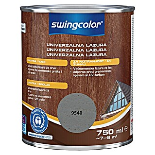 swingcolor Lazura za drvo (Srebrna, Svilenkasti sjaj, 750 ml)