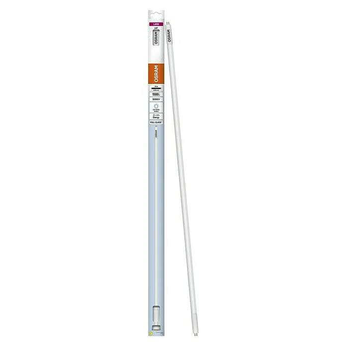 Osram LED-Röhre LED TUBE T5 HF - Länge: 86,3 cm, Kaltweiß, 1.500 lm, G5 - Osram LED Röhre in Verpackung und ausgepackt. Energiesparende Lampe für helle Beleuchtung, ideal für Büro, Werkstatt oder Zuhause mit langer Lebensdauer.