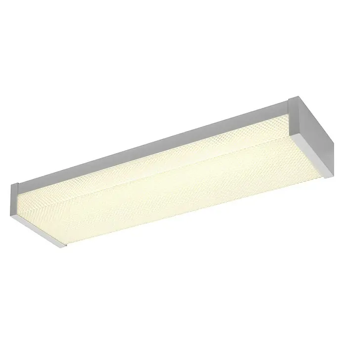 Ledvance LED-Deckenleuchte Office Line Wrap - 20 W, L x B x H: 60 x 16,31 x 7,16 cm, Weiß, Kaltweiß - Moderne Rasterleuchte mit einem robusten, silberfarbenen Rahmen und einer hellen, diffusen Lichtabdeckung für eine gleichmäßige Ausleuchtung.