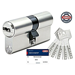 Abus Cilindro de perfil Vela (Longitud total interior/exterior: 35/35 mm, Níquel)