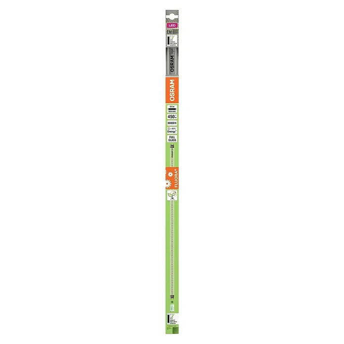 Osram LED-Röhre Fluora - Länge: 60 cm, 450 lm, G13 - OSRAM Leuchtstoffröhre mit 6,6 W, 604 mm Länge, 450 Lumen, 30000 Stunden Lebensdauer und hoher Energieeffizienz für Vollglas.