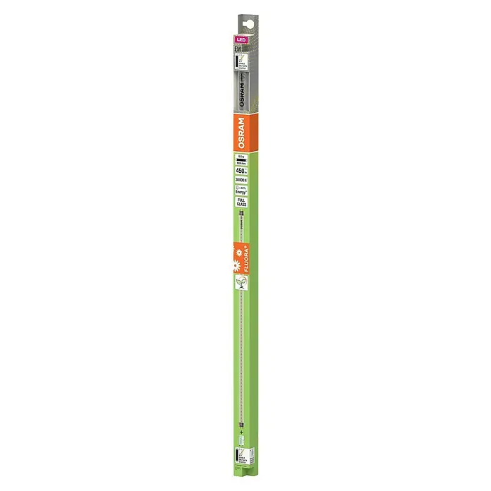 Osram LED-Röhre Fluora - Länge: 60 cm, 450 lm, G13 - Osram Fluora Leuchtstoffröhre: Energiesparend, Vollspektrumlicht für Pflanzen, 6.6W, 604mm, 450 Lumen, 30000 Stunden Lebensdauer, mit Starter.