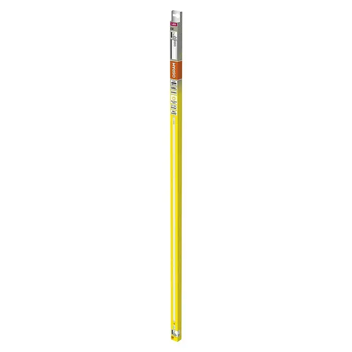 Osram LED-Röhre Tube T8 EM - Länge: 106,1 cm, Warmweiß, 11,6 W, 1.260 lm, G13 - Abbildung einer Osram LED Röhre, eine energieeffiziente Beleuchtungslösung für eine helle und langlebige Ausleuchtung.