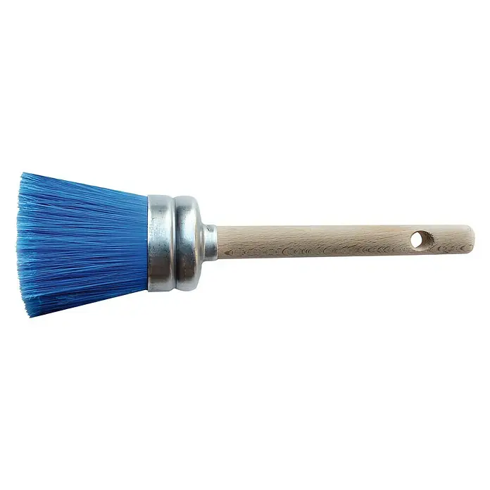 Brocha para albañilería Campir Nº1 - Anchura cerdas: 58 mm, Tipo de cerdas: Fibras de nailon, Material empuñadura: Madera - Brocha de pintura de tiza azul con mango de madera y virola plateada para proyectos de arte y restauración de muebles. Cerdas duraderas para una aplicación suave.