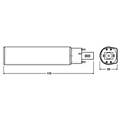 Osram LED Leuchtstoffröhre DULUX LED D/E (Länge: 16,98 cm, Warmweiß, 10 W, 990 lm, G24q-3) | BAUHAUS