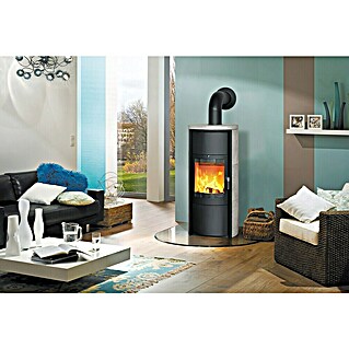 Hark Kaminofen Keno ECOplus (7 kW, Raumheizvermögen: 193 m³, Material Verkleidung: Stahl, Grau)