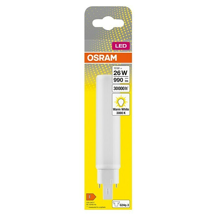 Osram LED Leuchtstoffröhre DULUX LED D/E (Länge: 16,98 cm, Warmweiß, 10 W, 990 lm, G24q-3) | BAUHAUS