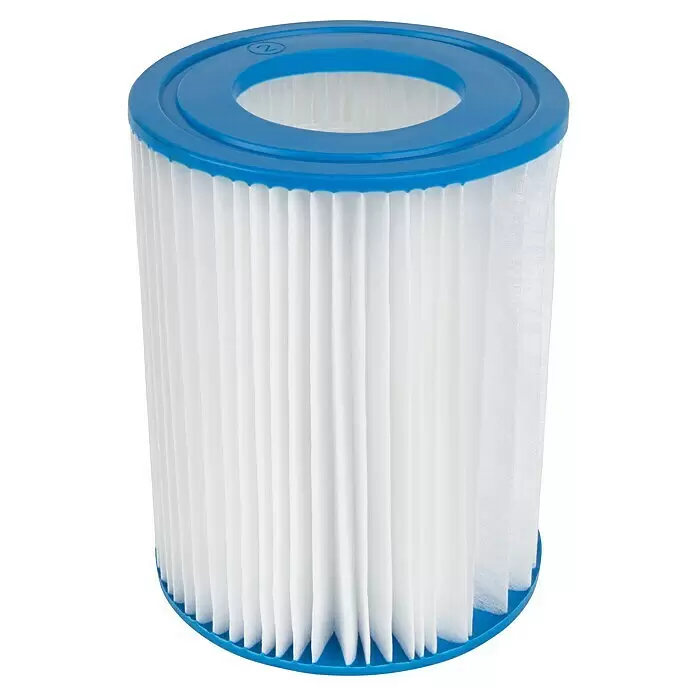 Swim Essentials Filterkartusche - Passend für: Swim Essentials Kartuschenfilteranlage 530 GAL - Weißer Lamellen-Wasserfilter mit blauen Endkappen, für Pool oder Spa.