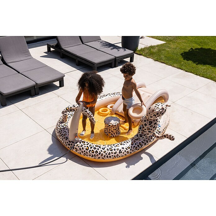 Swim Essentials Piscina hinchable (203 x 173 x 89 cm, Leopardo) | BAUHAUS