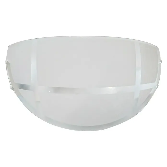 Aplique de pared LED Plutón - 20 W, L x An x Al: 30 x 7 x 12 cm, Blanco, Blanco neutro - Lámpara de pared con pantalla de vidrio esmerilado y rayas decorativas para una iluminación agradable.