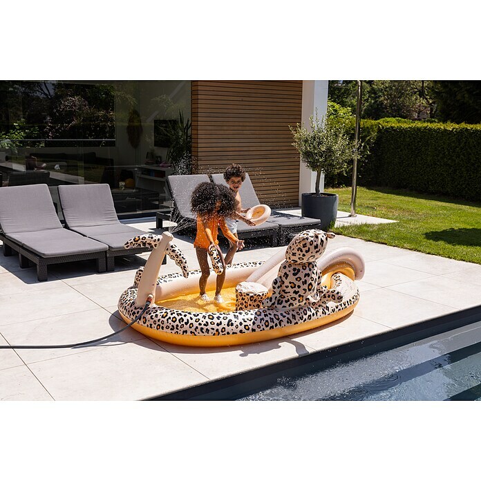 Swim Essentials Piscina hinchable (203 x 173 x 89 cm, Leopardo) | BAUHAUS