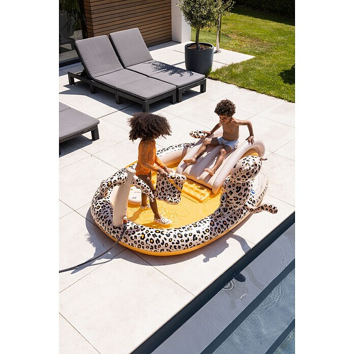 Swim Essentials Piscina hinchable (203 x 173 x 89 cm, Leopardo) | BAUHAUS
