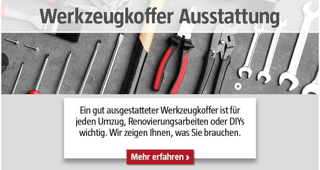 Werkzeugkoffer Ausstattung