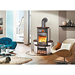 Hark Kaminofen Avenso GT ECOplus (8 kW, Raumheizvermögen: 220 m³, Verkleidung: Kachel, Jola-Braun)