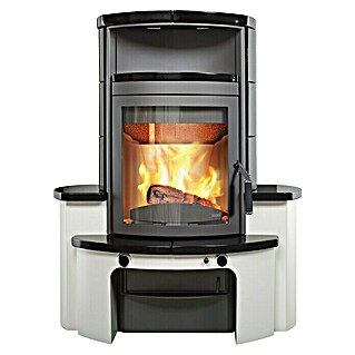 Hark Kaminofen Avenso GT ECOplus (6 kW, Raumheizvermögen: 165 m³, Verkleidung: Kachel, Meteor-Schwarz)