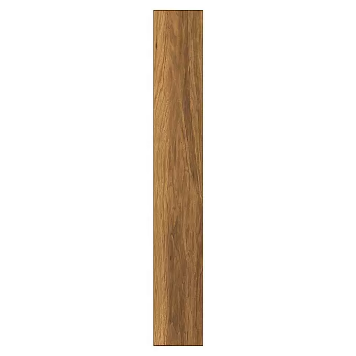 Krono Original Laminat Atlantic 10 - Appalachian Hickory, Landhausdiele, 1.288 x 195 x 10 mm - Langes, warmbraunes Holzpaneel mit ausgeprägter, fließender Maserung, geeignet für Bodenbeläge oder Wandverkleidungen.