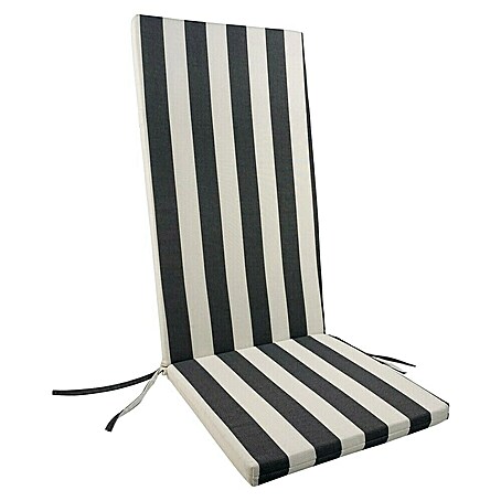 Cojín para asiento de posiciones Paolo (Gris, L x An x Al: 120 x 45 x 3,5 cm, 50% algodón 50% poliéster)
