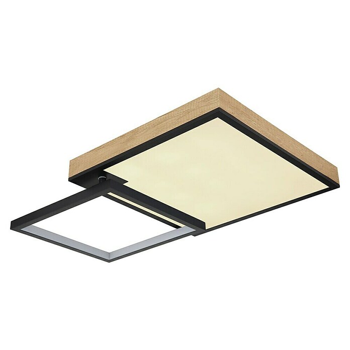Globo LED stropna svjetiljka Jacky  (40 W, Topla bijela, Crna, smeđa, D x Š x V: 855 x 550 x 100 mm) | BAUHAUS