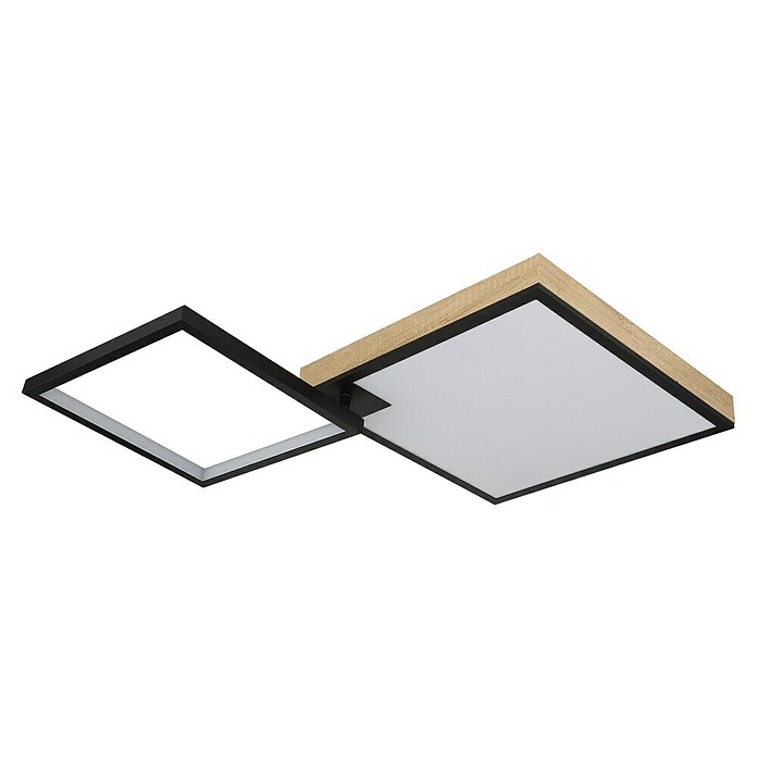 Globo LED stropna svjetiljka Jacky  (40 W, Topla bijela, Crna, smeđa, D x Š x V: 855 x 550 x 100 mm) | BAUHAUS