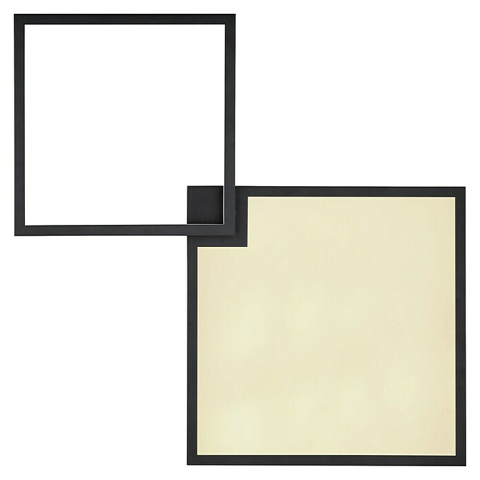 Globo LED stropna svjetiljka Jacky  (40 W, Topla bijela, Crna, smeđa, D x Š x V: 855 x 550 x 100 mm) | BAUHAUS