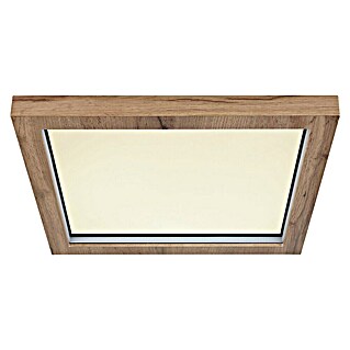 Globo LED stropna svjetiljka Branza (24 W, Raznobojno, Smeđa, D x Š x V: 40 x 40 x 6,5 cm, Kvadratna)