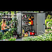 Keter Armario para jardín High Store Plus (140 x 73,5 x 170 cm, Plástico, Gris) | BAUHAUS