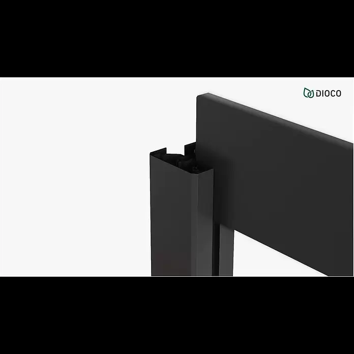 Dioco Valla Smartwall doble - 179 x 200 cm, Antracita, Madera - DIOCO - Valla Dioco: Montaje Profesional en Tiempo Rcord