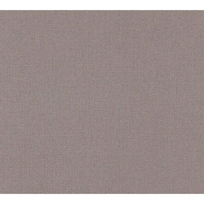 A.S. Création Hygge Vliestapete - Braun, Uni, 10,05 x 0,53 m - Nahaufnahme eines beigen Stoffes mit einer feinen, texturierten Oberfläche, ideal für Polsterarbeiten oder Bekleidung.