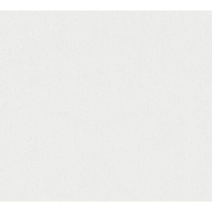 A.S. Création Hygge Vliestapete II - Hellgrau/Weiß, Uni, 10,05 x 0,53 m - Feine Textur einer weißen Oberfläche, ideal als Hintergrund oder zur Darstellung von subtilen Mustern mit dezenter Eleganz.