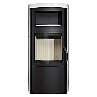 Hark Wasserführender Kaminofen VITO WW GT ECOPLUS (8 kW, Raumheizvermögen: 91 m³, Verkleidung: Kachel, Creme-Weiss)