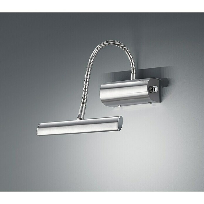Trio Lighting Aplique LED para cuadros Curtis (4 W, L x An x Al: 35 x 18 x 35 cm, Níquel, Blanco cálido) | BAUHAUS