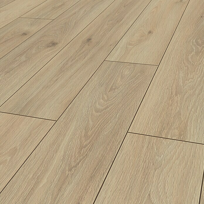 Krono Original Laminat Super Natural Wheat Pistachio Oak (1.288 x 195 x 8 mm, Landhausdiele, Wheat Pistachio Oak) | BAUHAUS