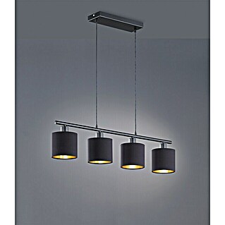 Reality Leuchten Tommy Pendelleuchte (28 W, L x B x H: 75 x 16,5 x 150 cm, Schwarz/Gold, E14)