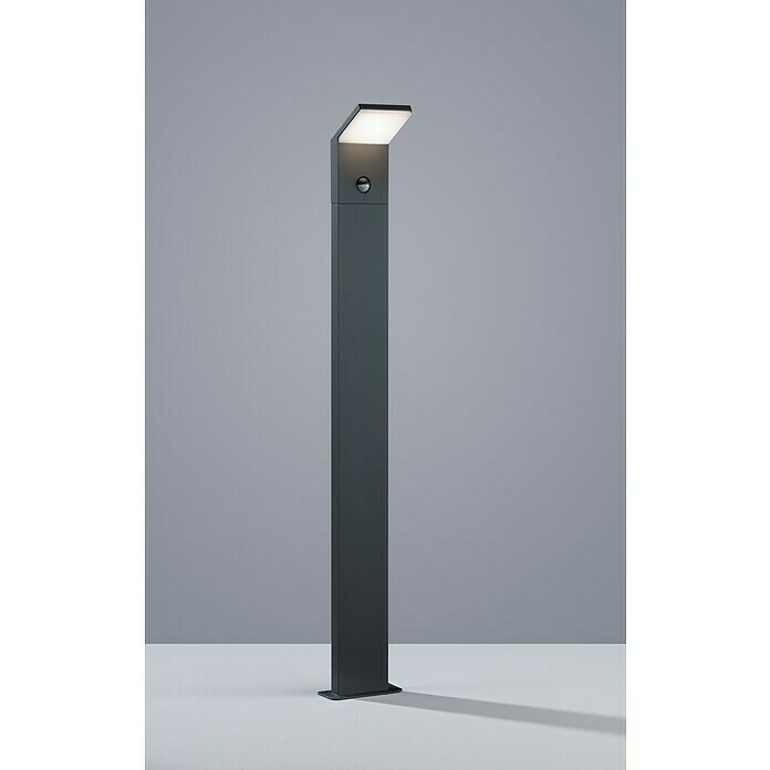 Trio Lighting Lámpara de pie para exterior Pearl (Color del marco: Plata, Blanco cálido, Con bombillas, Altura: 100 cm, Con sensor de movimiento) | BAUHAUS