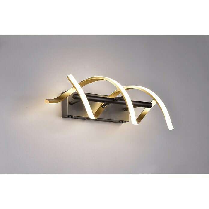 Trio Lighting Sequence Led-wandlamp (22 W, l x b x h: 20,5 x 13,5 x 47 cm, Messing mat, Meerkleurig) | BAUHAUS