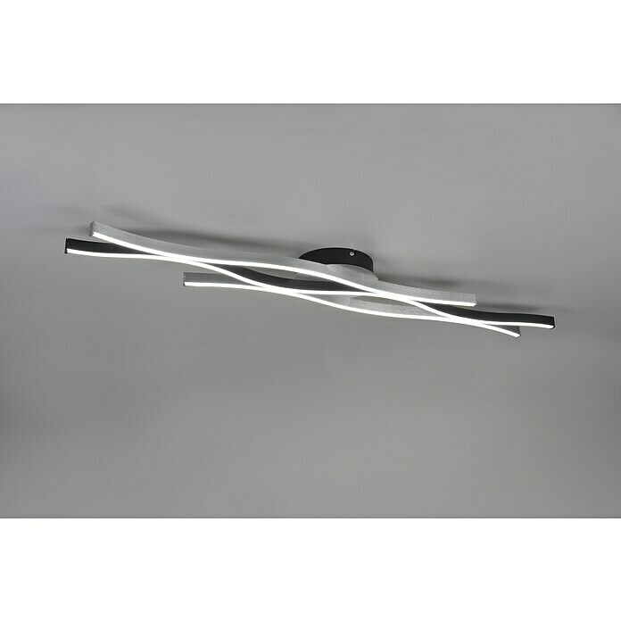 Trio Lighting Blaze Led-plafondlamp (35 W, l x b x h: 18 x 107,5 x 7 cm, Aluminium geborsteld, Meerkleurig) | BAUHAUS