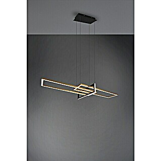 Trio Leuchten LED-Pendelleuchte Salinas (34 W, L x B x H: 40 x 110 x 150 cm, Messing-matt, Warmweiß)