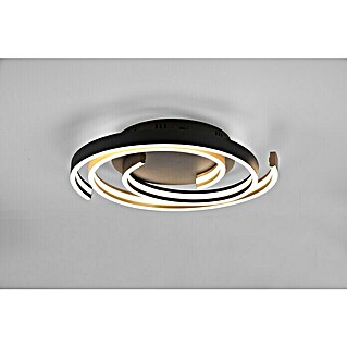 Trio Leuchten LED-Deckenleuchte rund (58 W, Ø x H: 50 x 9 cm, Messing matt, Mehrfarbig)
