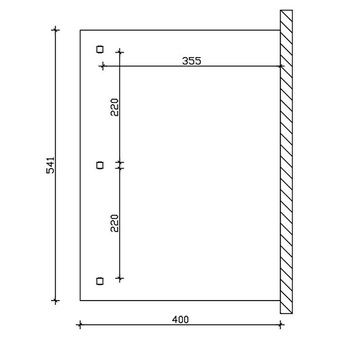 Skan Holz Terrassenüberdachung Bormio (B x T: 541 x 400 cm, Anthrazit, Polycarbonat-Doppelstegplatten, Klar) | BAUHAUS