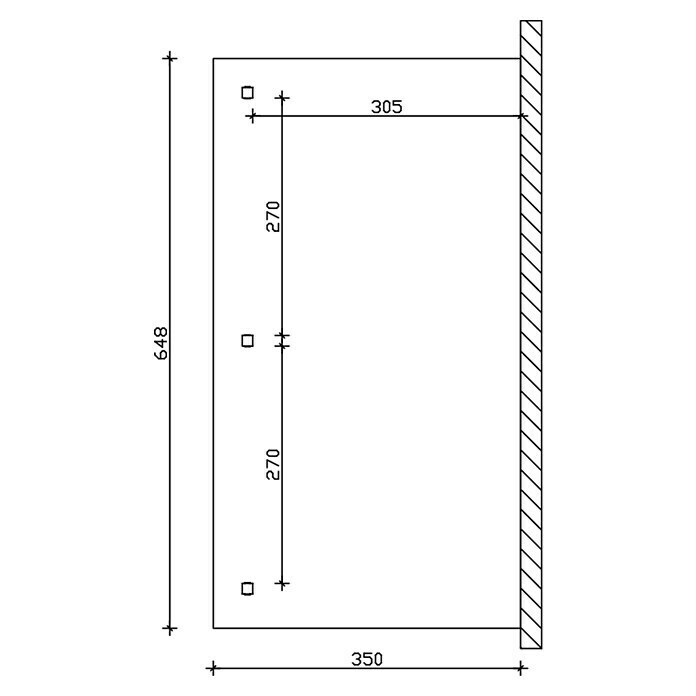 Skan Holz Terrassenüberdachung Bormio (B x T: 648 x 350 cm, Anthrazit, Polycarbonat-Doppelstegplatten, Klar) | BAUHAUS