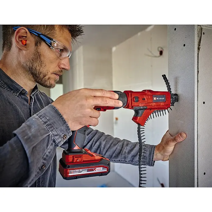 Einhell Schraubengurt Grobgewinde - 3,5 mm, 35 mm, 20 Stk. - Der Einhell Akku-Trockenbauschrauber ist ideal für präzise Schraubarbeiten im Trockenbau, dank Magazinaufsatz und Tiefenanschlag.