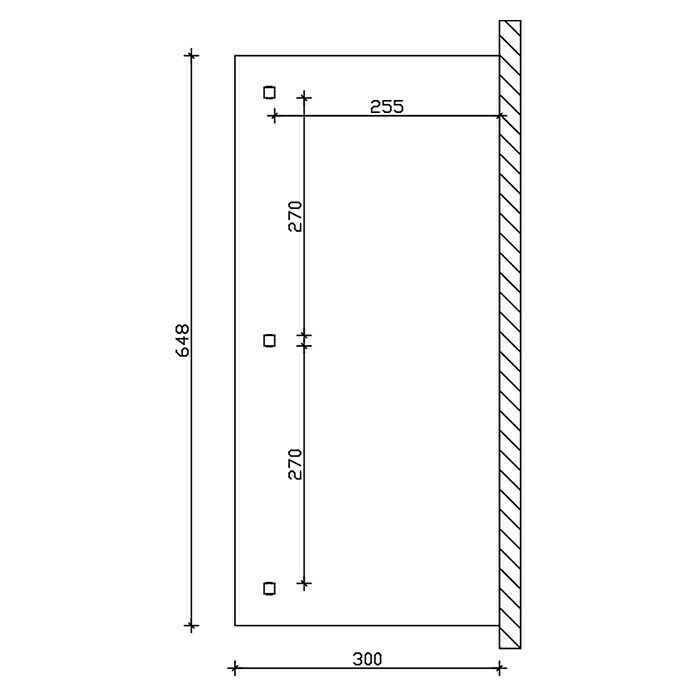 Skan Holz Terrassenüberdachung Bormio (B x T: 648 x 300 cm, Anthrazit, Polycarbonat-Doppelstegplatten, Klar) | BAUHAUS