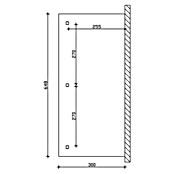 Skan Holz Terrassenüberdachung Bormio (B x T: 648 x 300 cm, Anthrazit, Polycarbonat-Doppelstegplatten, Klar) | BAUHAUS