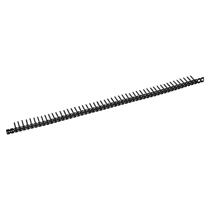 Einhell Schraubengurt Feingewinde - 3,5 mm, 25 mm, 20 Stk. - Eine lange Kette von Schrauben, die in einer Reihe angeordnet sind, ideal für schnelles und effizientes Arbeiten in der Bau- oder Fertigungsindustrie.
